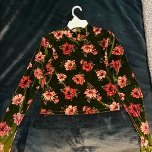 Forever 21 cropped suede top